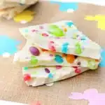 Jelly Bean Bark For Easter - Cultivating Brilliant Minds white chocolate bark with jelly beans