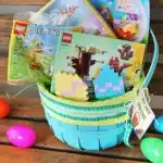 LEGO Easter Basket Ideas - Cultivating Brilliant Minds a lego easter basket with lego toys and books