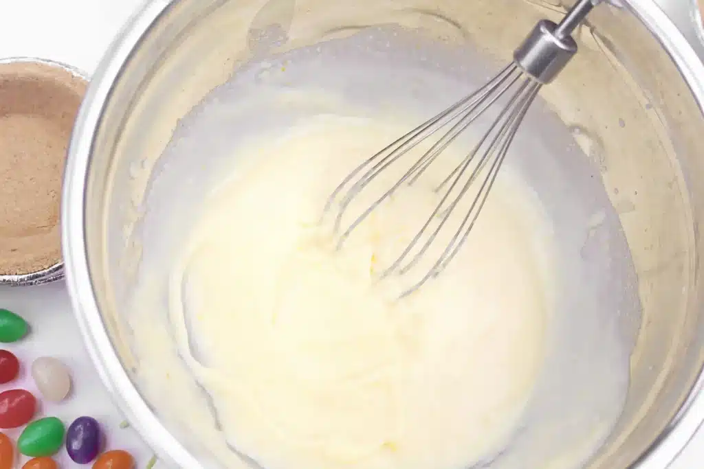 Peeps banana pudding mini pies - Cultivating Brilliant Minds a bowl with banana pudding in it