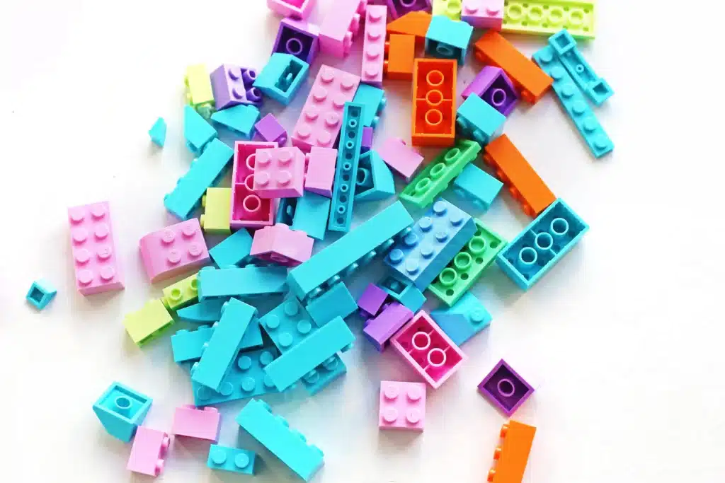 LEGO Easter Basket Ideas - Cultivating Brilliant Minds pastel colored legos