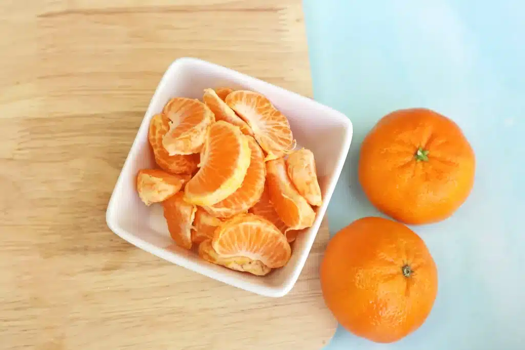 Butterfly Garden Waffles: A Spring Breakfast Idea For Kids - Cultivating Brilliant Minds oranges peels and separated into wedges