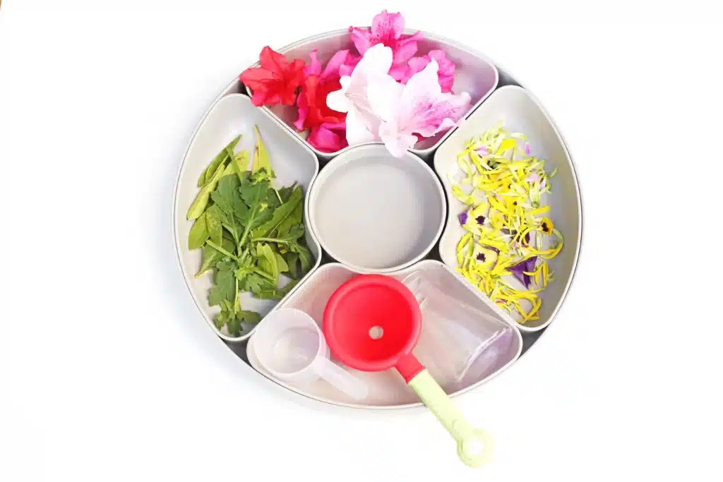 Spring Flowers Potion Sensory Activity - Cultivating Brilliant Minds supplies for the Spring Flowers Potion Sensory Activity