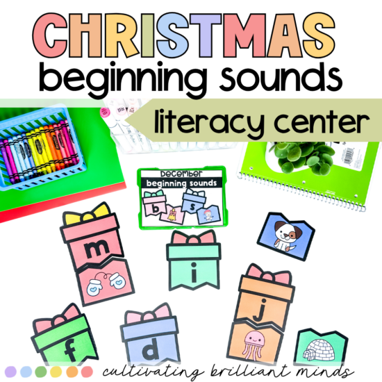 Christmas Beginning Sounds Match