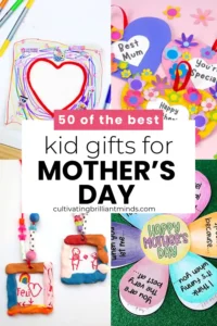 a collage of Mother's Day Gifts Kids Can Make