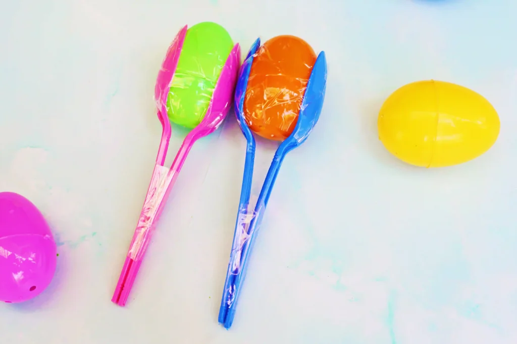 DIY Maracas - Cultivating Brilliant Minds diy maracas made from plastic eggs and spoons