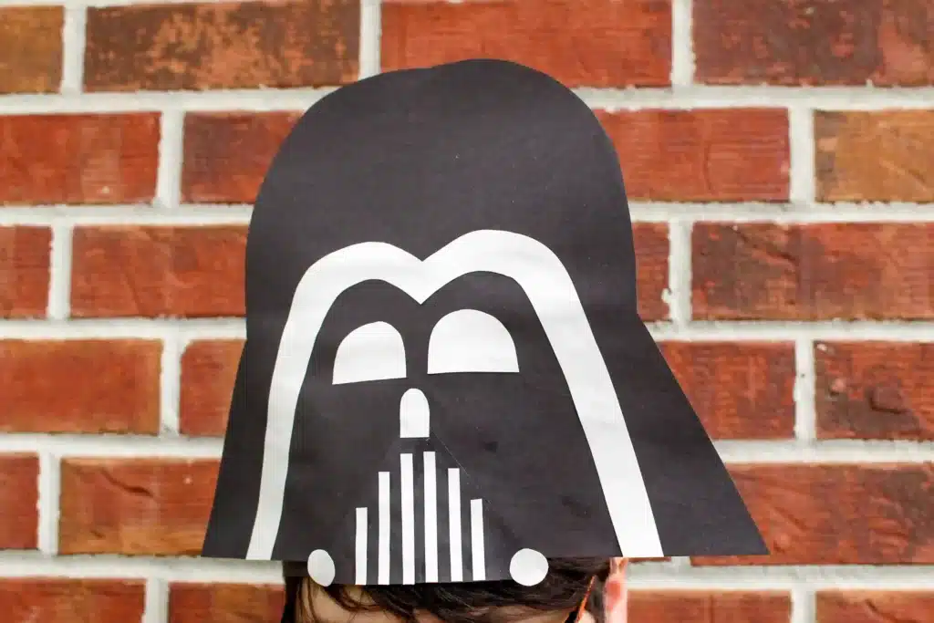Darth Vader Hat - Cultivating Brilliant Minds a darth vader hat made out of construction paper