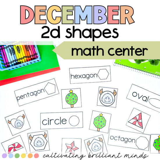 December 2D Shape Task Cards