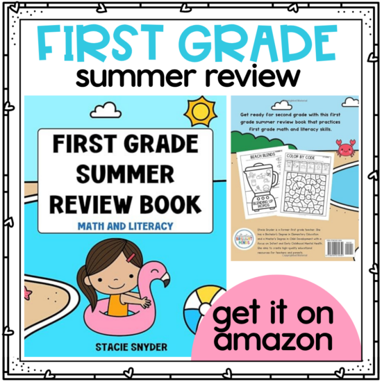 a first grade summer review book
