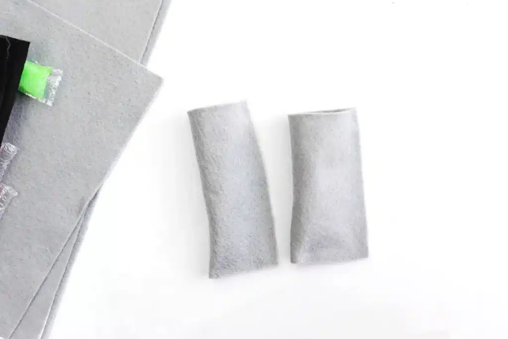 Felt Lightsaber Popsicle Holders - Cultivating Brilliant Minds gray felt glued to form a pocket