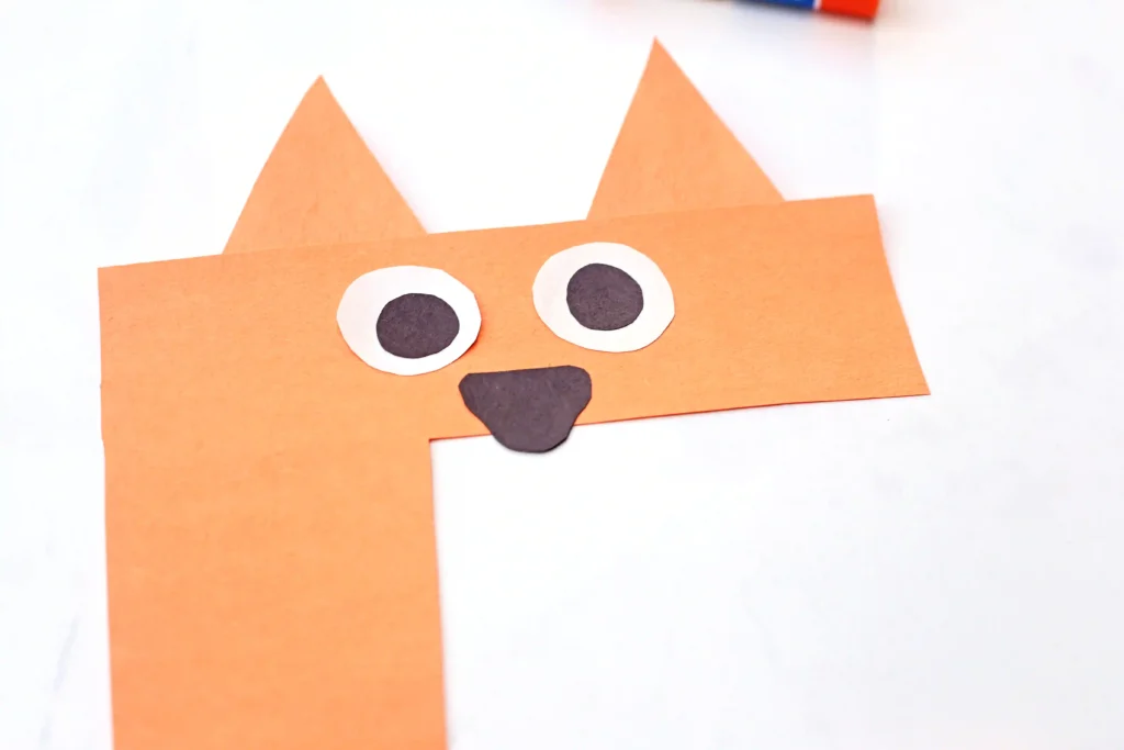 Letter F Craft - Cultivating Brilliant Minds a letter f craft that looks like a fox