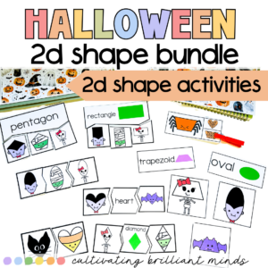 Halloween 2D Shapes Activities