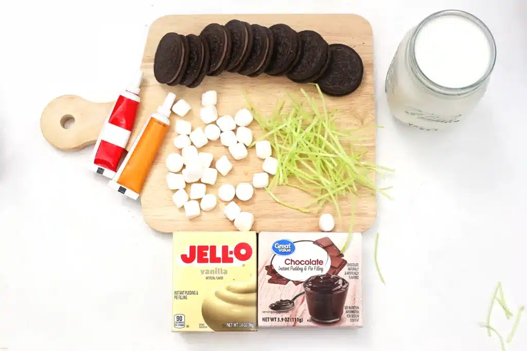 Layer of the Earth Pudding Cup - Cultivating Brilliant Minds supplies for the layers of the earth pudding cup