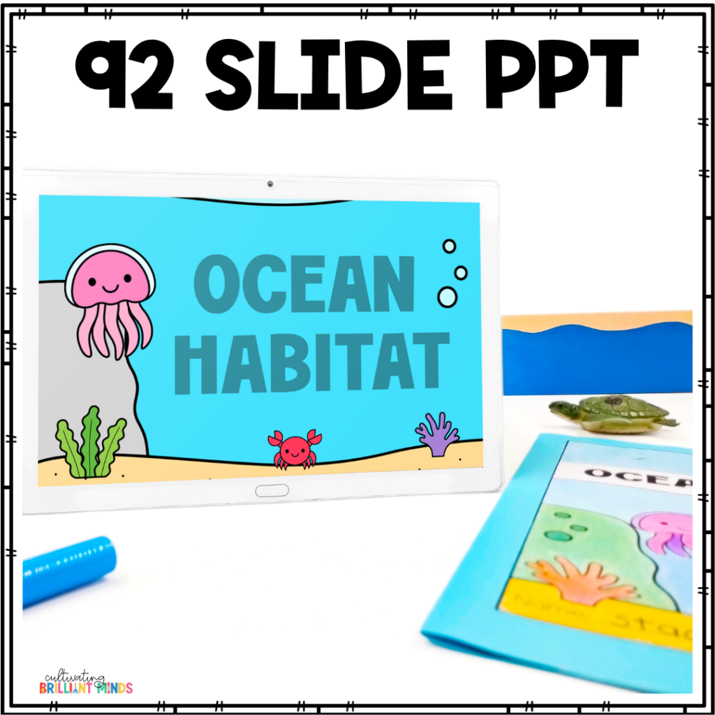 a lapbook that teaches about ocean habitats