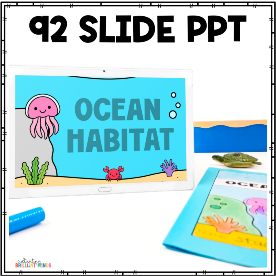 a lapbook that teaches about ocean habitats