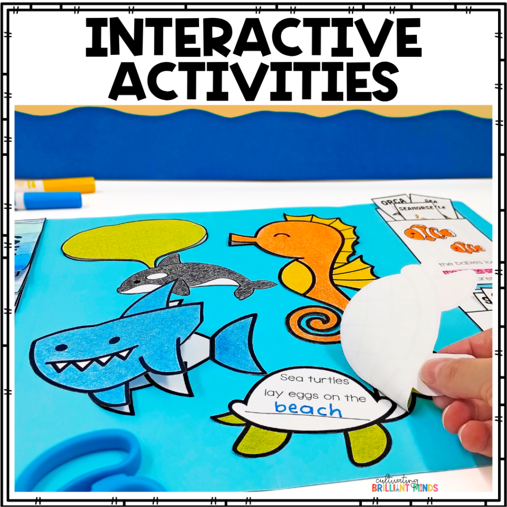a lapbook that teaches about ocean habitats