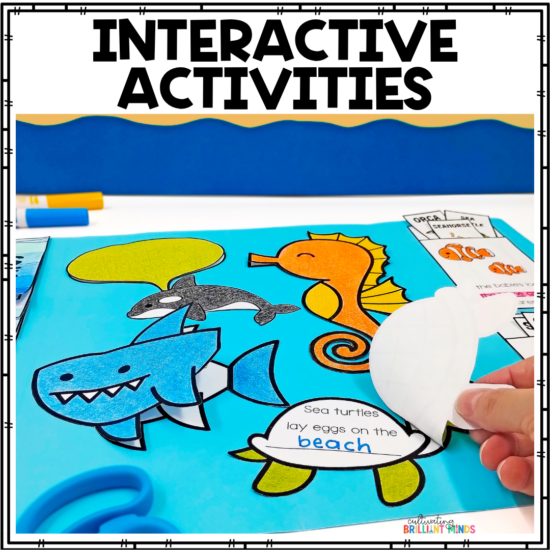a lapbook that teaches about ocean habitats