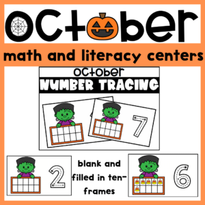 October Number Tracing
