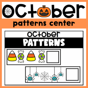 October Pattern Task Cards