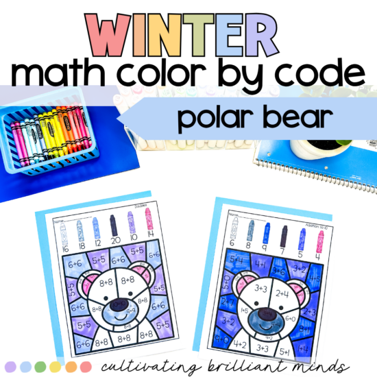Polar Bear Math Color By Code