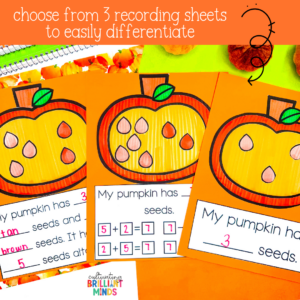 Pumpkin Math Addition Craft