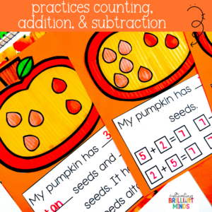 Pumpkin Math Addition Craft