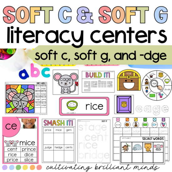 Soft C, Soft G, and DGE Centers