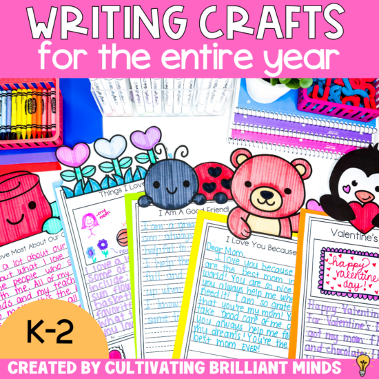 valentine writing crafts for kids