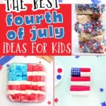 a collage of fourth of july ideas for kids