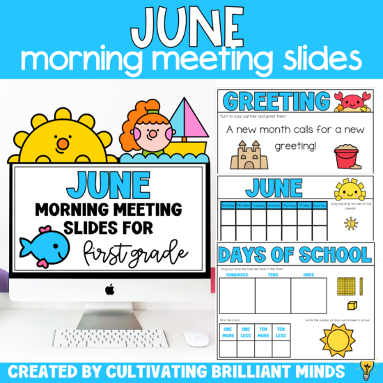 june morning meeting slides for first grade