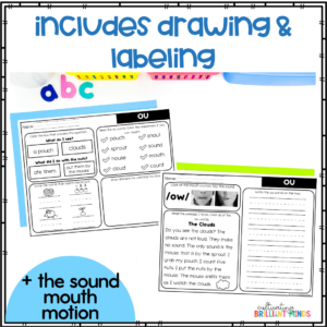 decodable diphthong ou reading passages with comprehension questions
