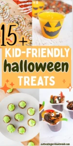 a collage of Halloween Treats for Kids