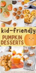 a collage of Kid-Friendly Pumpkin Desserts