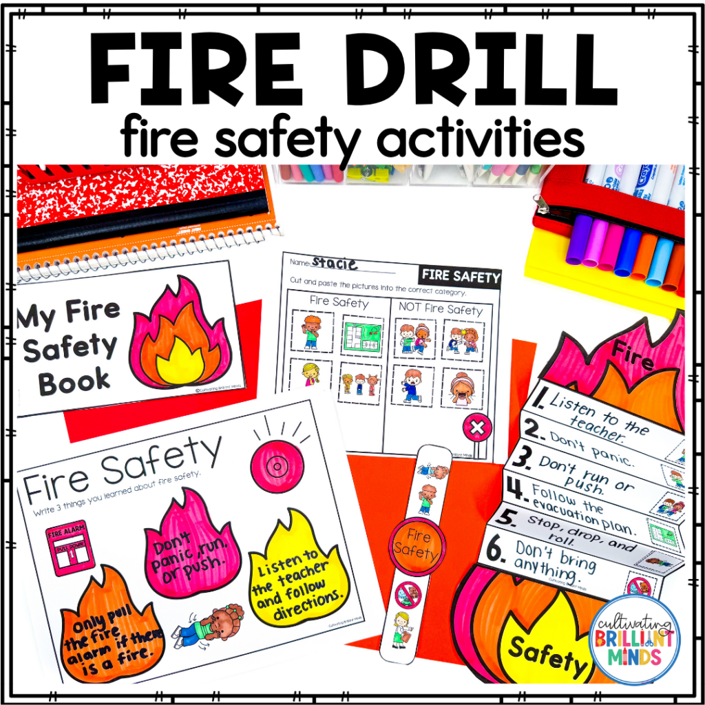 Fire Drill - Cultivating Brilliant Minds activities and crafts for fire drills and fire safety