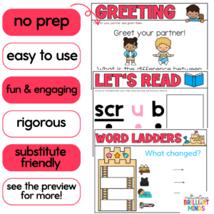 july morning meeting slides for first grade to practice math and ela