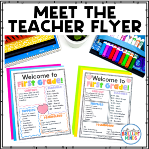 a meet the teacher flyer