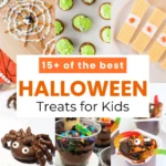 a collage of Halloween Treats for Kids