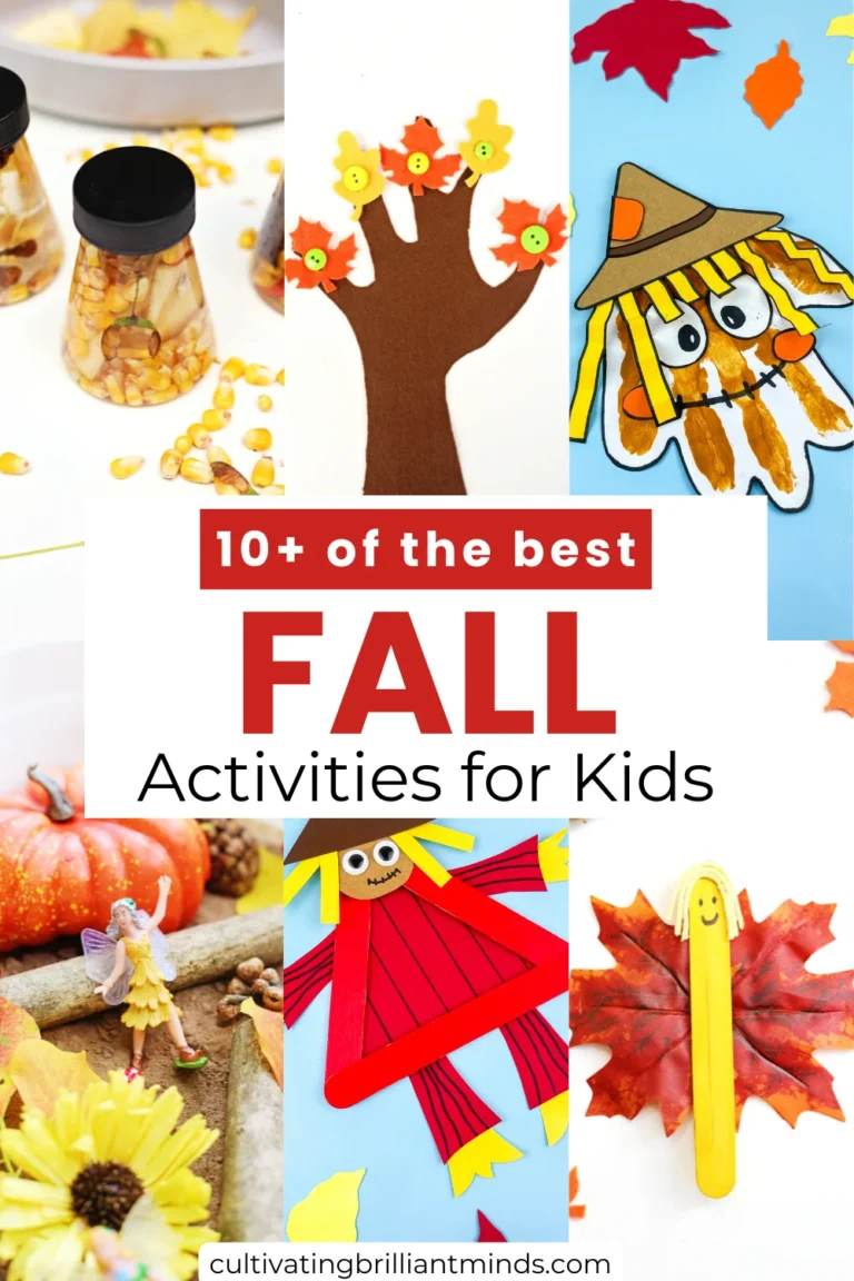 a collage of Fall Activities For Kids