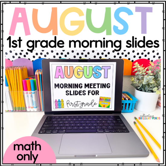 math morning meeting slides for august