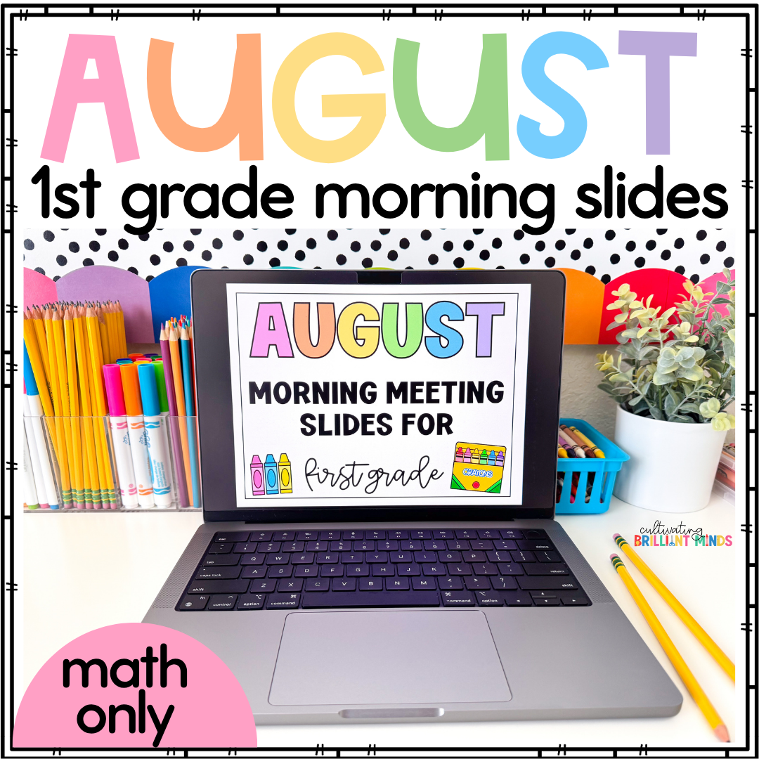 Math Morning Meeting - Cultivating Brilliant Minds math morning meeting slides for august