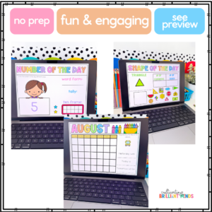 math morning meeting slides for august