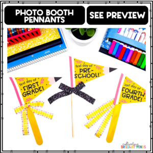 pencil pennants for a photo booth