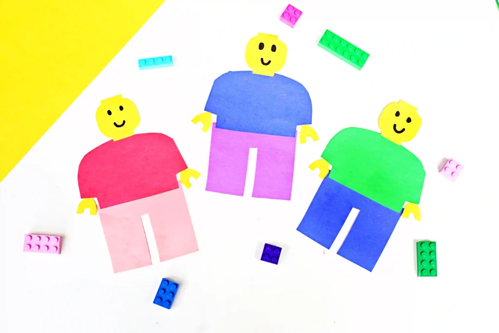 LEGO Minifigures - Cultivating Brilliant Minds LEGO minifigures made out of construction paper