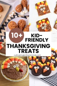 a collage of Thanksgiving Treats For Kids