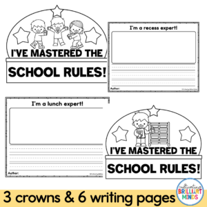 activities and worksheets to practice school rules