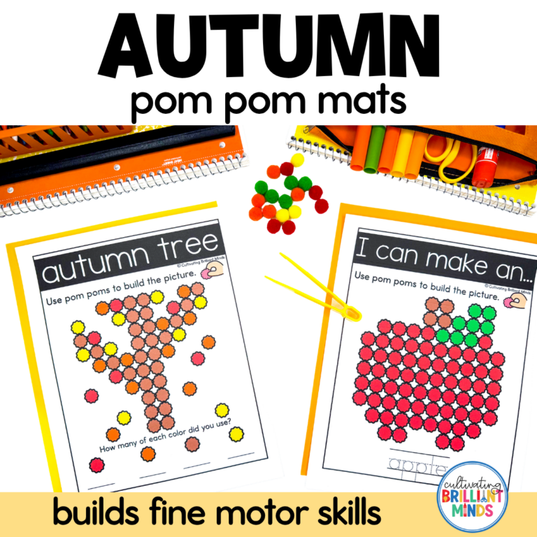 Fall Pom Pom Mats