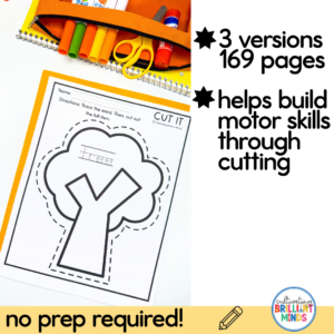 Fall Scissor Skills Cutting Practice Worksheets