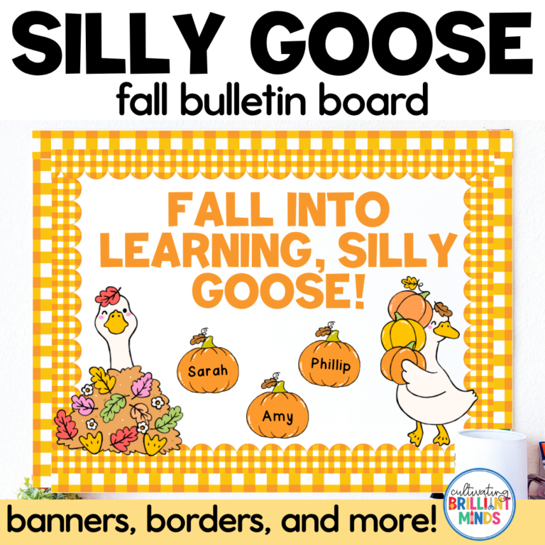 Fall Silly Goose Bulletin Board