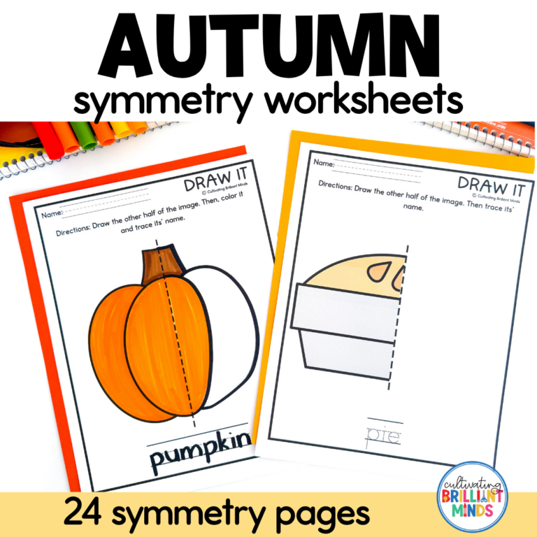 Fall Symmetry Worksheets