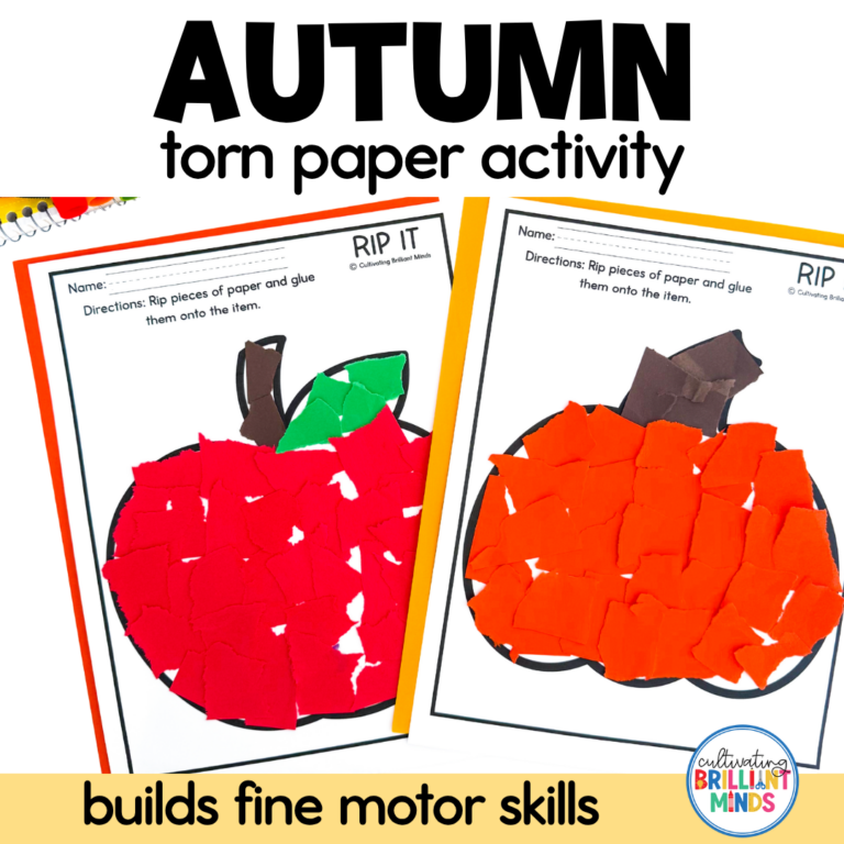 Fall Torn Paper Activity