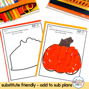 Fall Torn Paper Activity